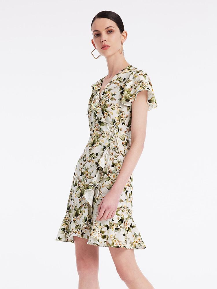 One-piece Floral Tea Break Mini Dress