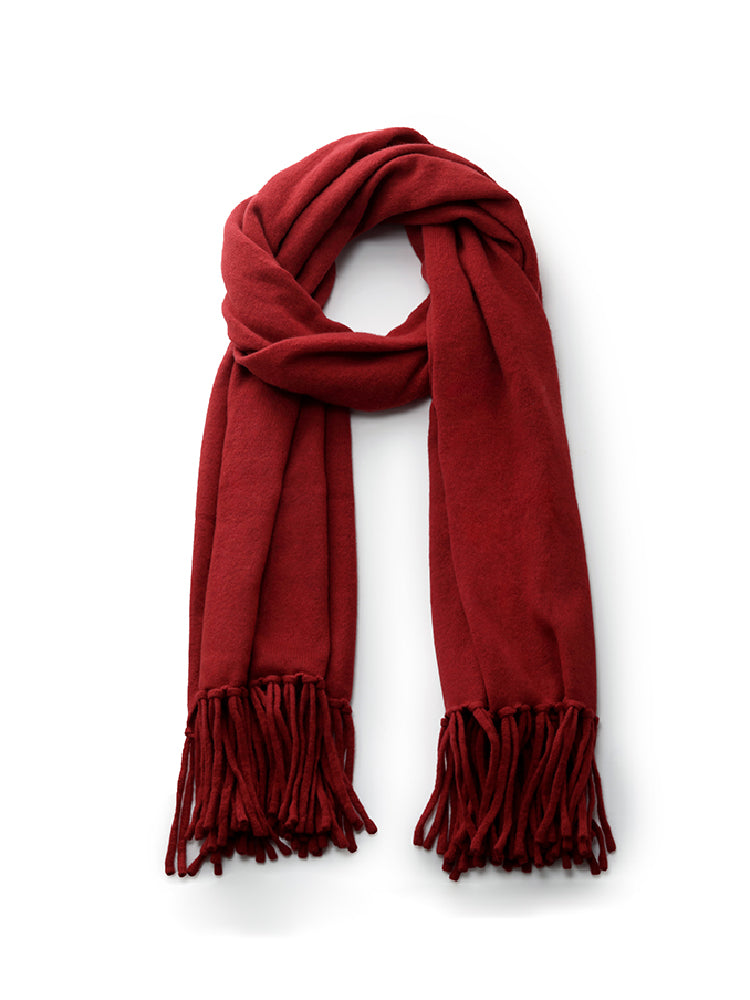 100% Wool Fringe Women Scarf