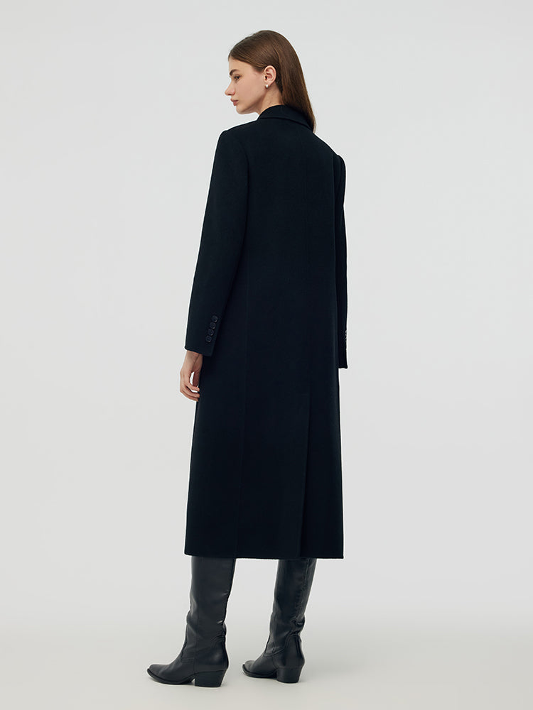 Cashmere Wool Double-Faced Women Overcoat