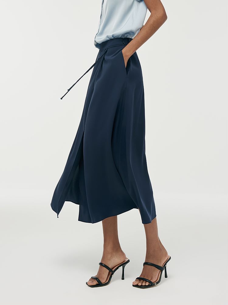 Triacetate A-Line Women Half Skirt