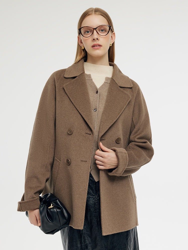 Wool Cashmere Women Wrap Coat