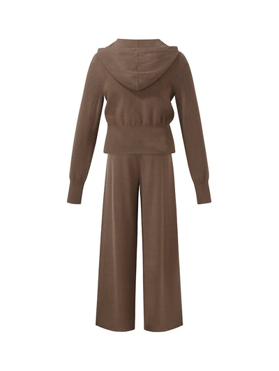 Tencel Wool Hoodie And Pants Two-Piece Set