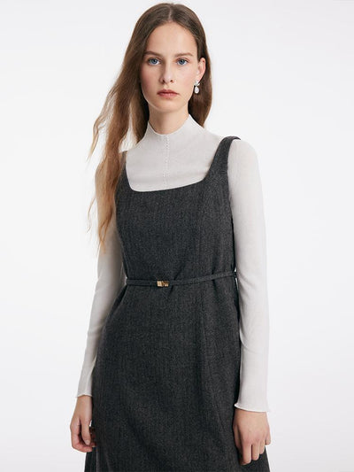 Washable Woolen Vest Dress