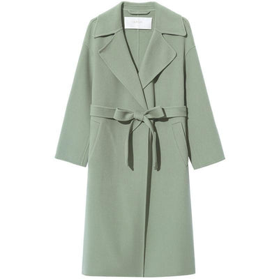 Pure Double-Faced Wool Lapel Women Coat