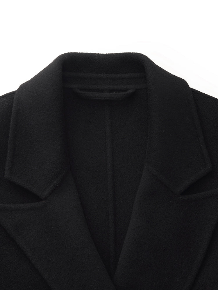 Cashmere Wool Double-Faced Women Overcoat