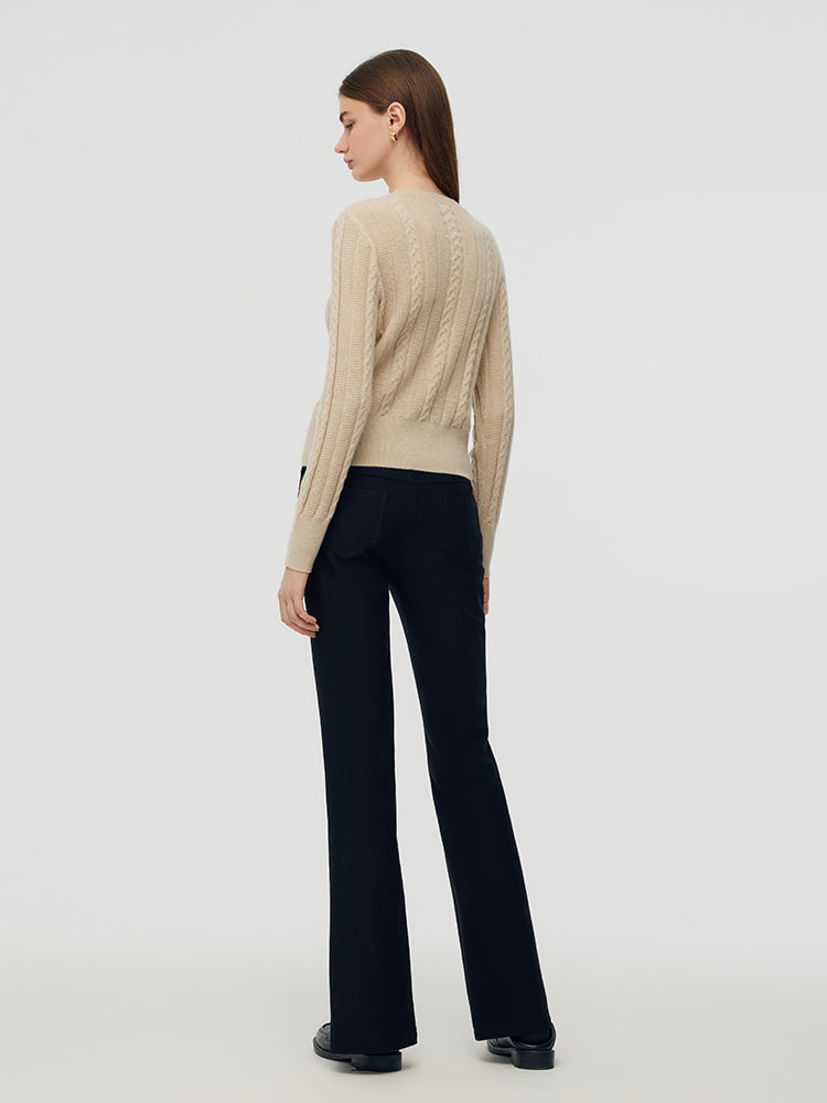 Cashmere Cable Knit Women Sweater