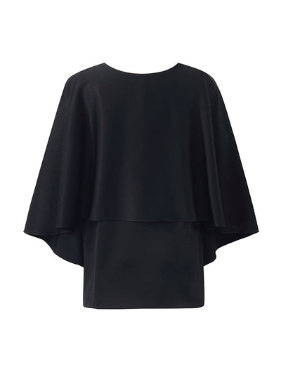 Triacetate Reversible Cape-Style Women Top