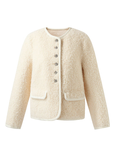 Eco-friendly Fur Women Crop Jacket