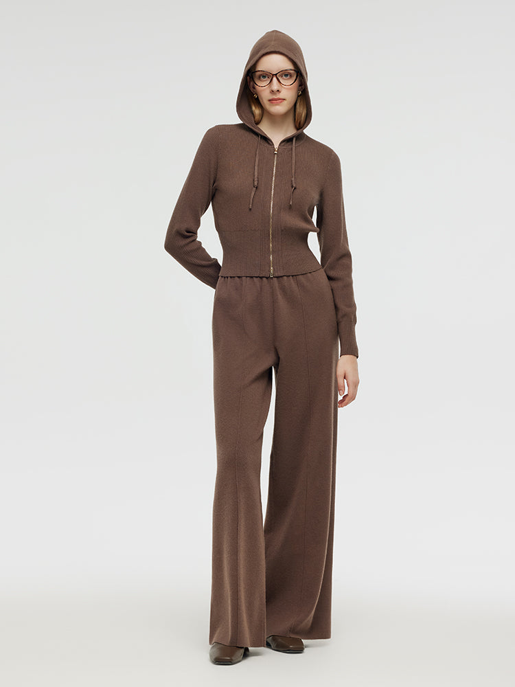 Tencel Wool Hoodie And Pants Two-Piece Set