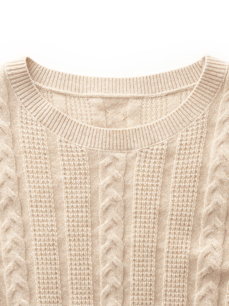 Cashmere Cable Knit Women Sweater