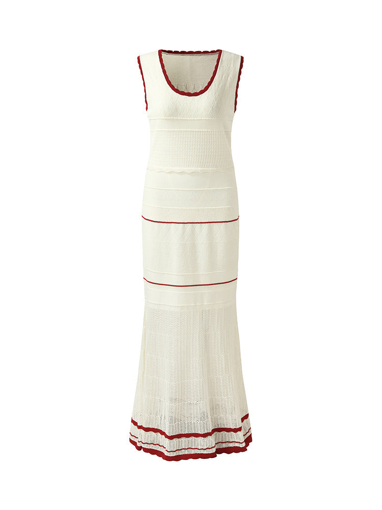 Openwork Women Maxi Vest Dress