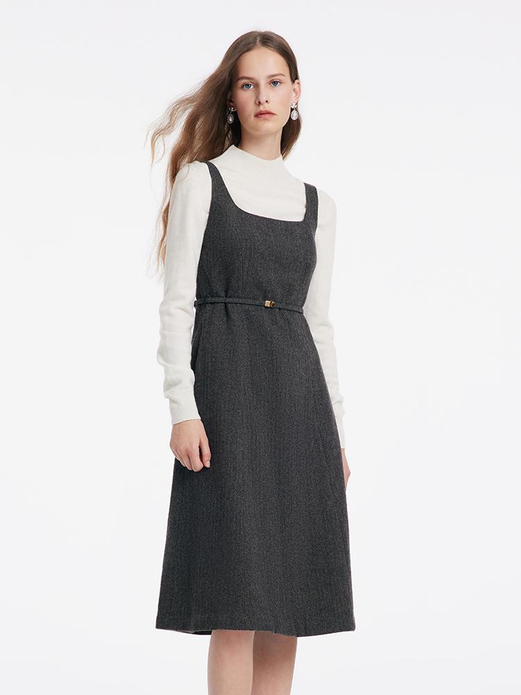 Washable Woolen Vest Dress