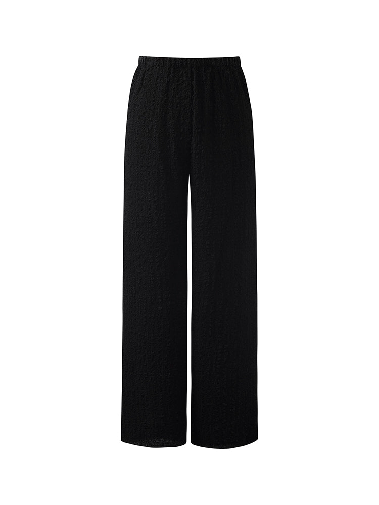 25 Momme Mulberry Silk Straight Leg Pants