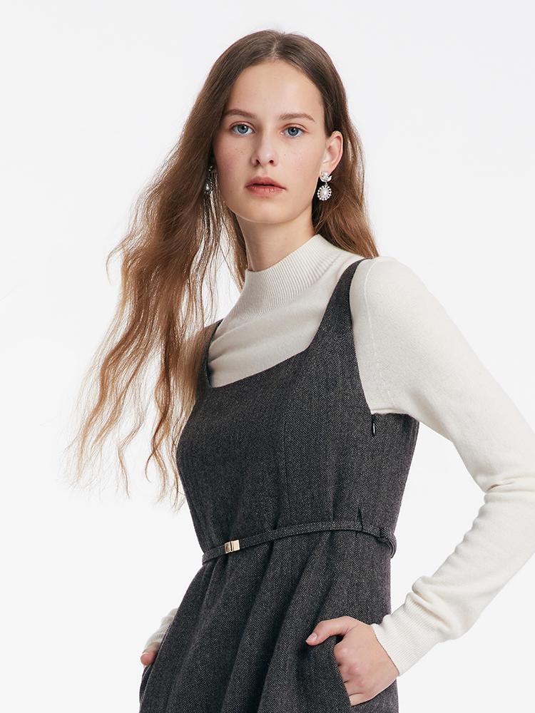 Washable Woolen Vest Dress