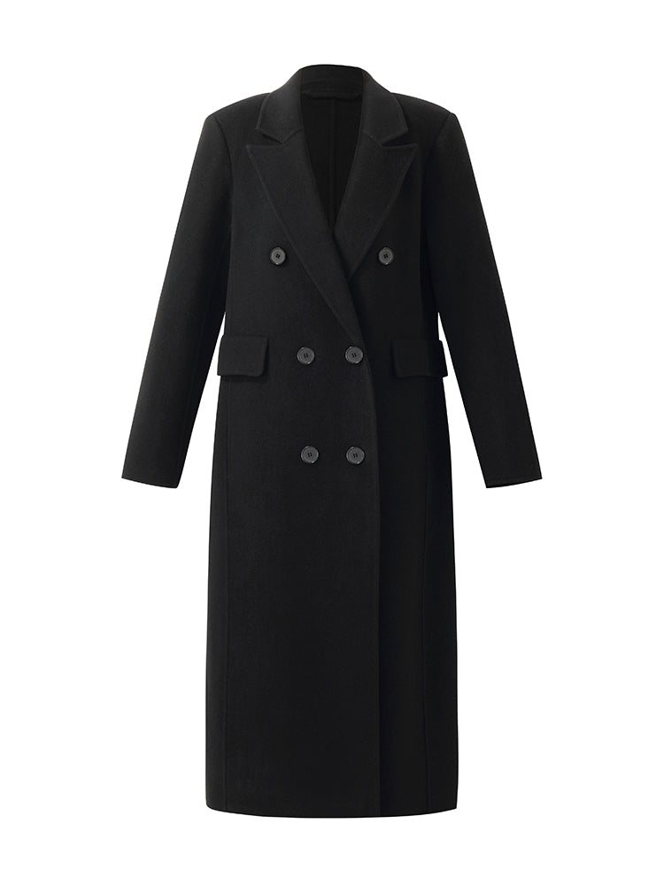 Cashmere Wool Double-Faced Women Overcoat