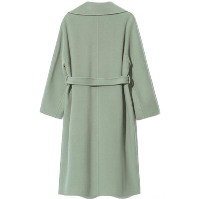 Pure Double-Faced Wool Lapel Women Coat