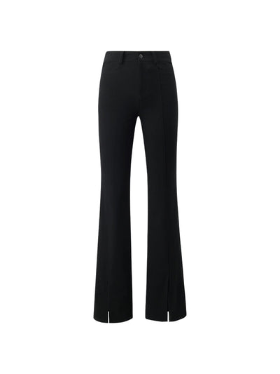 Stretchy High-Waisted Slit Women Pants