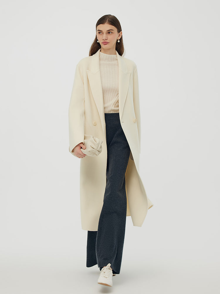 Cashmere Wool Women Wrap Overcoat