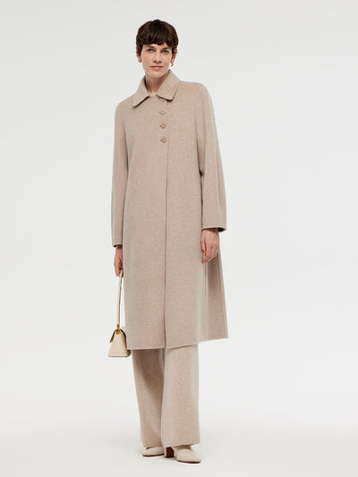 Wool Cashmere Women Overcoat