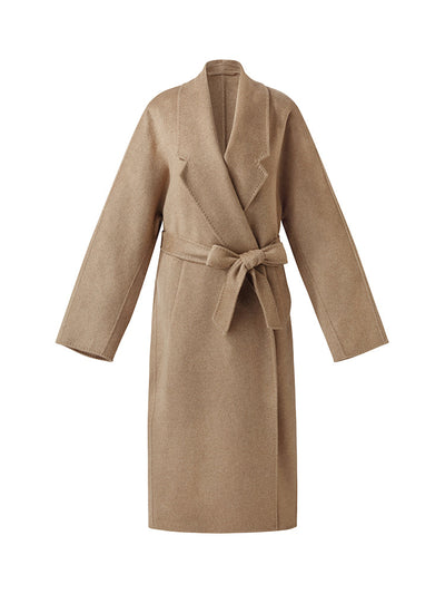 100% Cashmere Unisex Wrap Overcoat