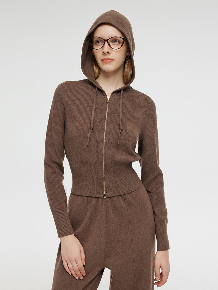 Tencel Wool Hoodie And Pants Two-Piece Set