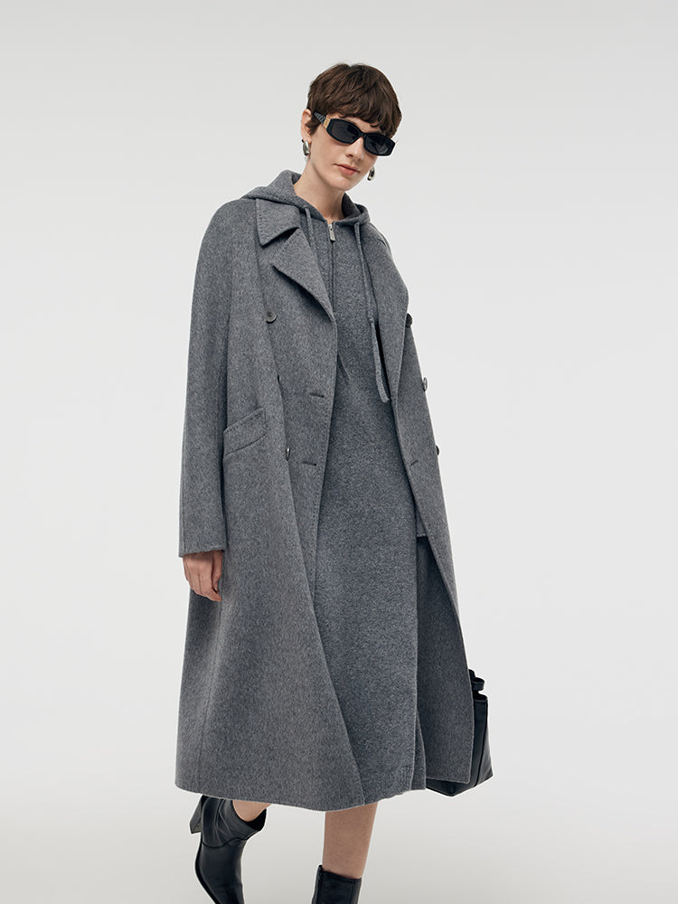 Alpaca Wool Longline Women Overcoat