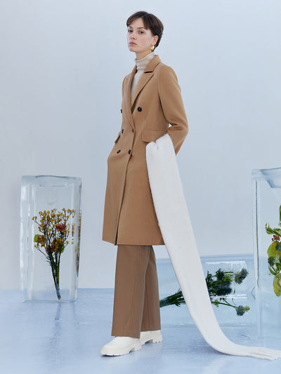 Cashmere Double Face Mid-Length Women Coat