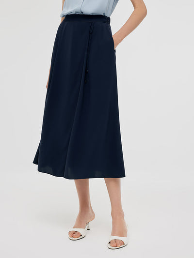 Triacetate A-Line Women Half Skirt