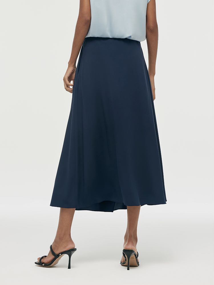 Triacetate A-Line Women Half Skirt