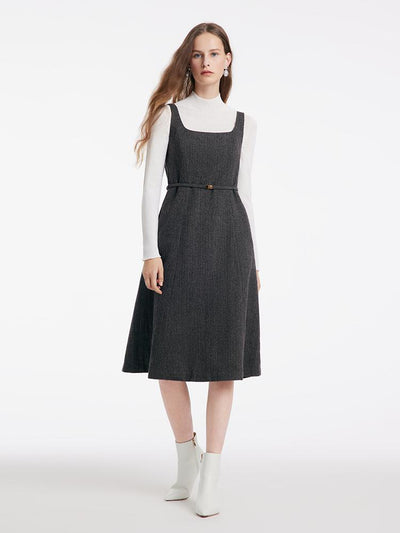 Washable Woolen Vest Dress