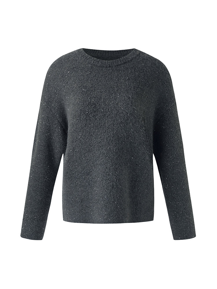 Mohair Wool Blend Sequins Women Sweater