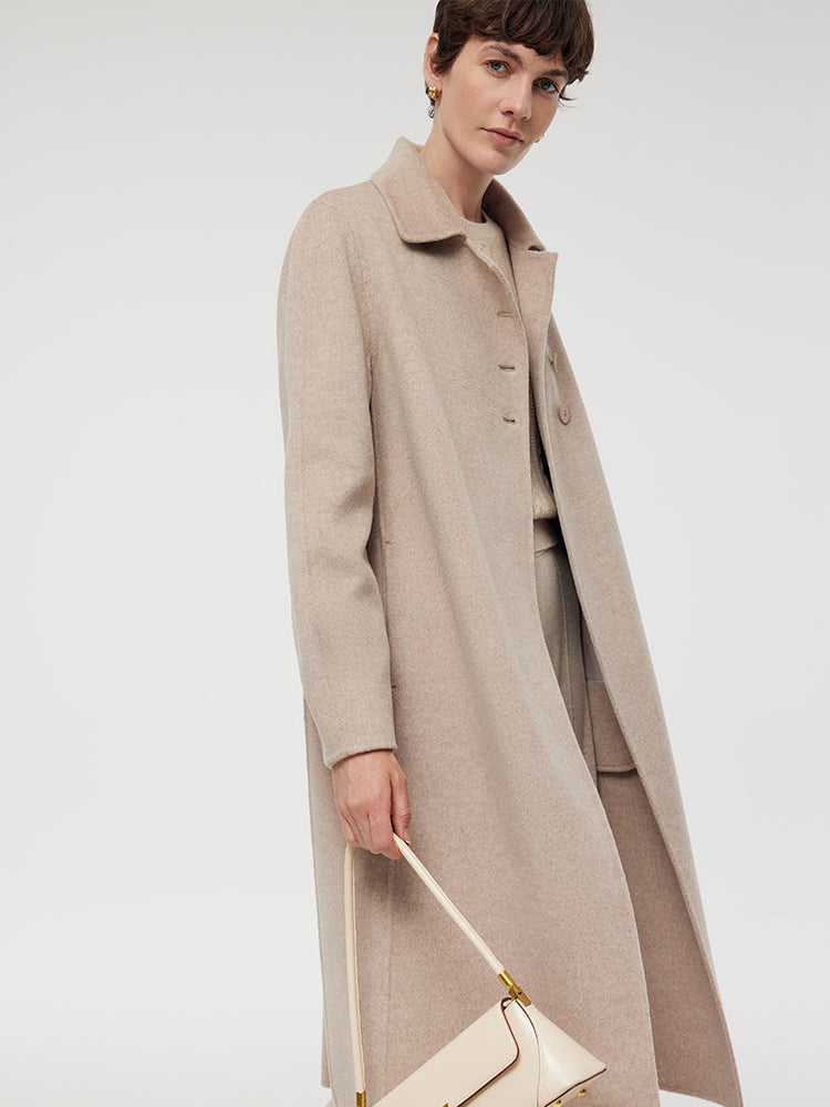 Wool Cashmere Women Overcoat