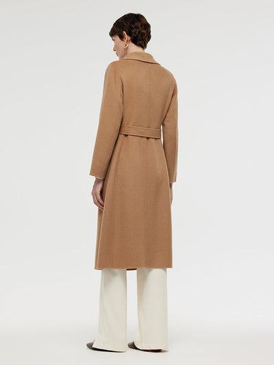 Cashmere Lapel Women Overcoat