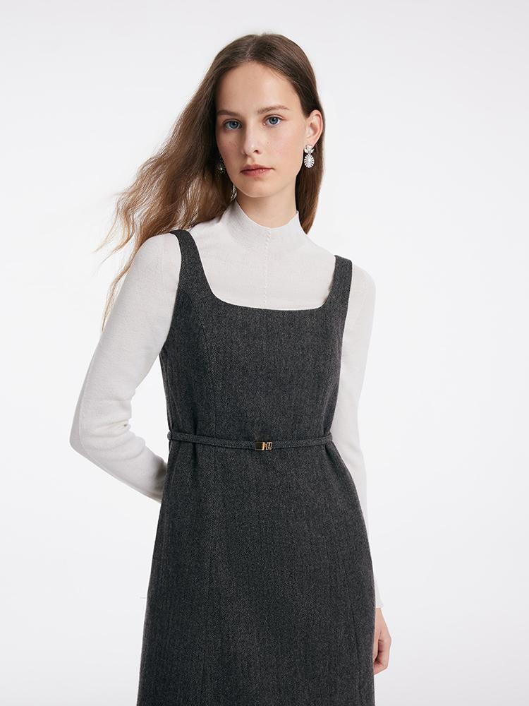 Washable Woolen Vest Dress