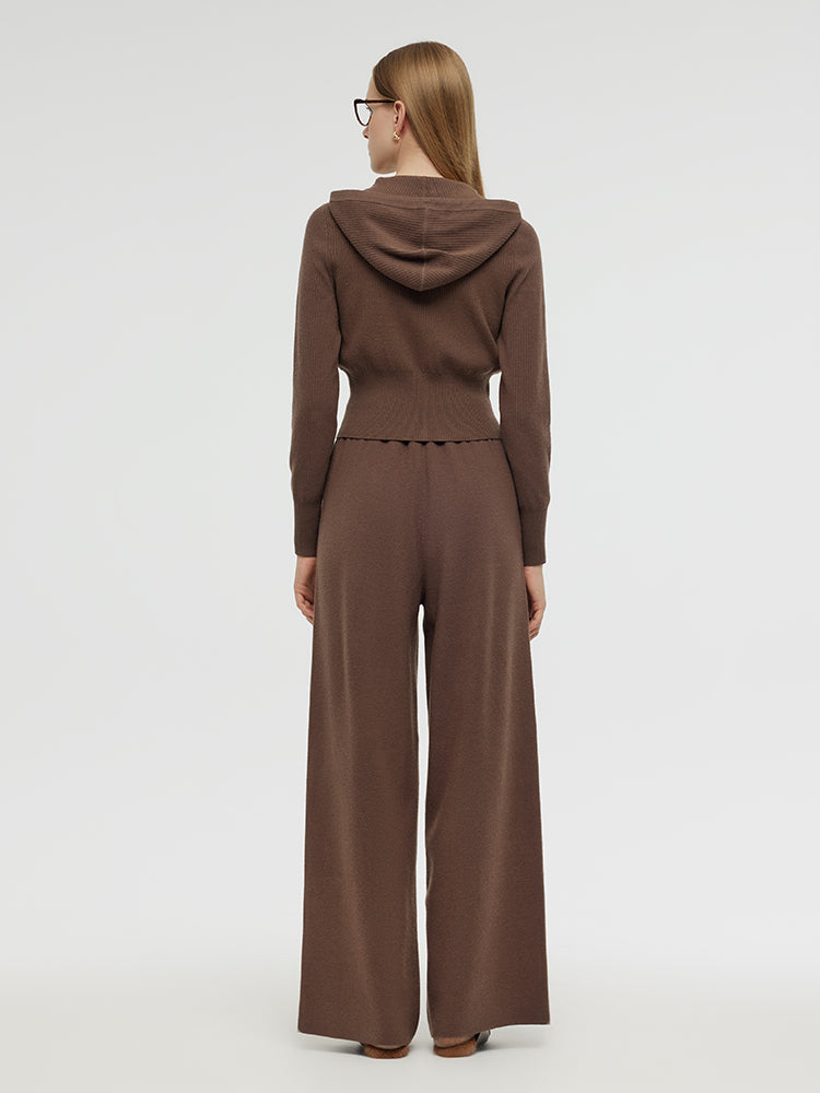 Tencel Wool Hoodie And Pants Two-Piece Set