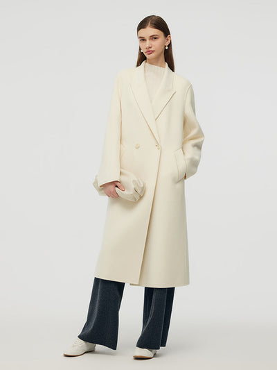 Cashmere Wool Women Wrap Overcoat