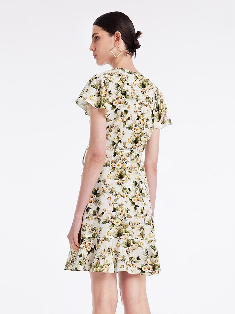 One-piece Floral Tea Break Mini Dress