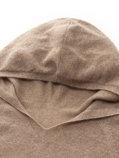 100% Cashmere Seamless Women Hooded Sweater