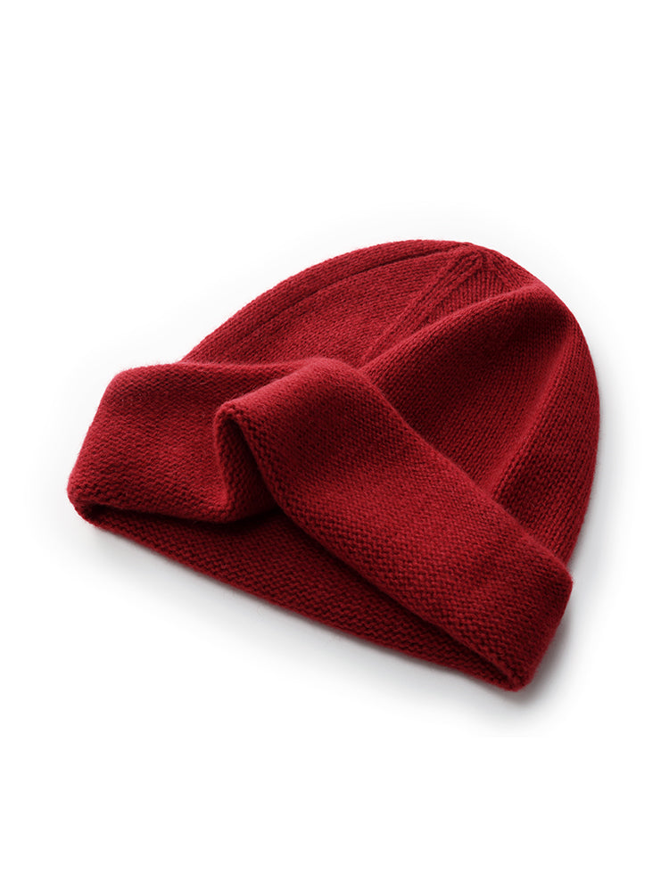 100% Cashmere Knit Beanie