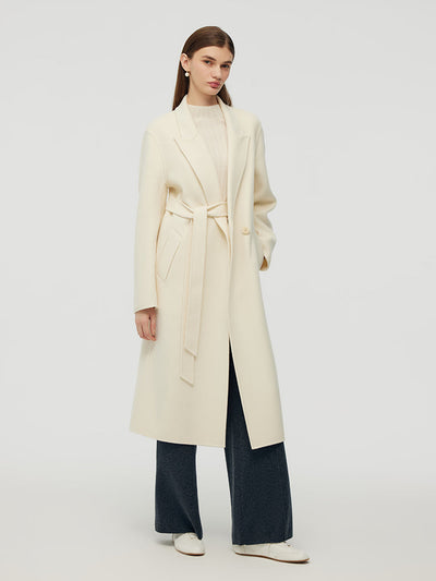 Cashmere Wool Women Wrap Overcoat