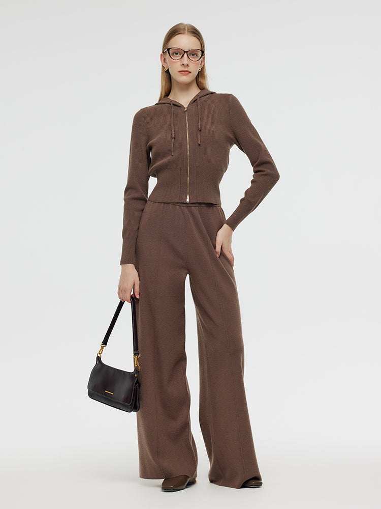 Tencel Wool Hoodie And Pants Two-Piece Set