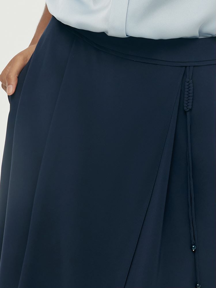 Triacetate A-Line Women Half Skirt