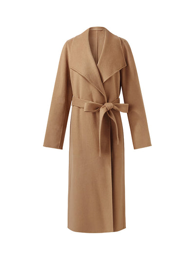 Cashmere Lapel Women Overcoat