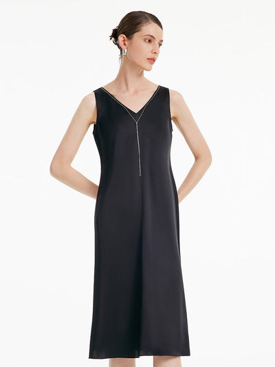 19 Momme Silk Reversible Vest Dress