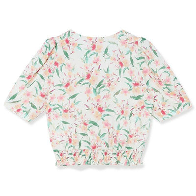 Silk Floral Loose Women Blouse