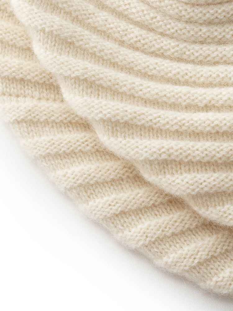 100% Cashmere Plain Beret