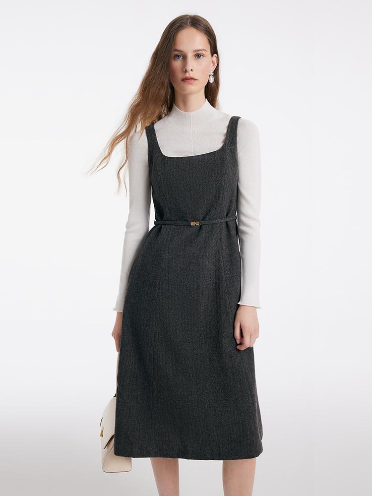 Washable Woolen Vest Dress